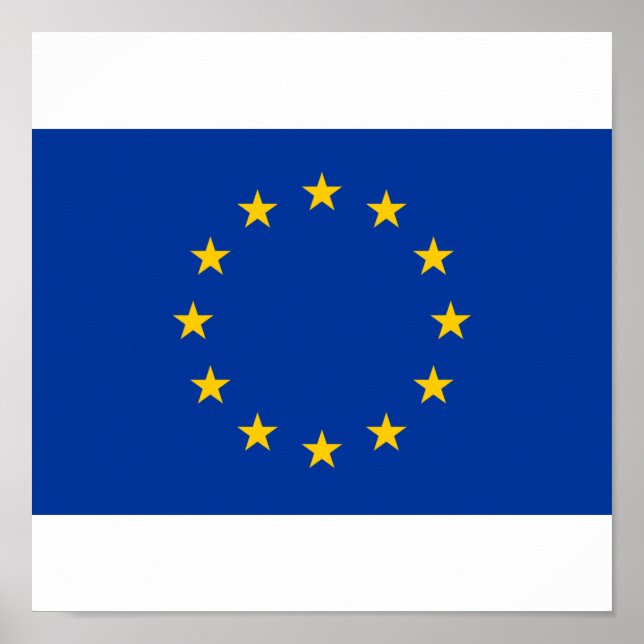 Poster Drapeau de l'Union européenne (Devant)