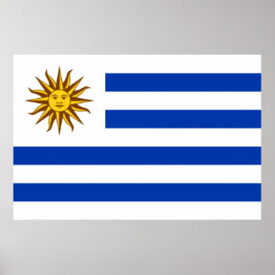 Poster Drapeau de l'Uruguay
