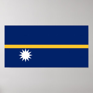 Poster Drapeau de Nauru
