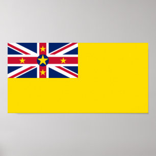 Poster Drapeau de Niue