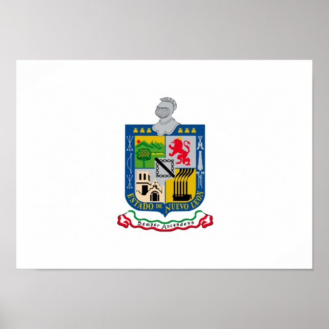 Poster Drapeau de Nuevo_Leon (Devant)
