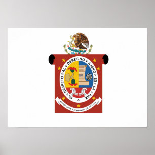 Poster Drapeau de Oaxaca