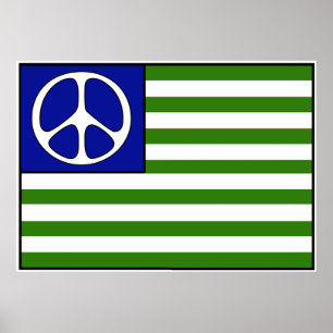 Poster Drapeau de paix