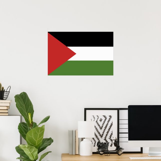 Poster Drapeau de Palestine (Bureau à domicile)