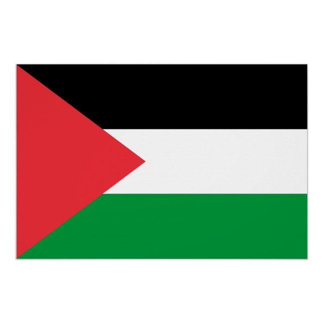 Poster Drapeau de Palestine (Devant)
