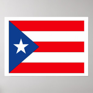 Poster Drapeau de Porto Rico