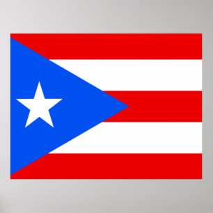 Poster Drapeau de Porto Rico