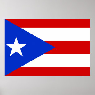 Poster Drapeau de Porto Rico