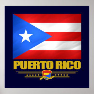Poster Drapeau de Porto Rico