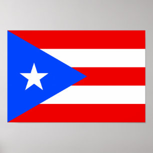 Poster Drapeau de Porto Rico