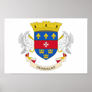 Poster Drapeau de Saint-Barthélemy