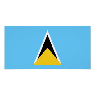 Poster Drapeau de Sainte-Lucie