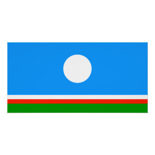 Poster Drapeau de Sakha