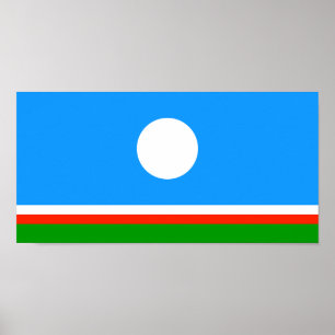 Poster Drapeau de Sakha