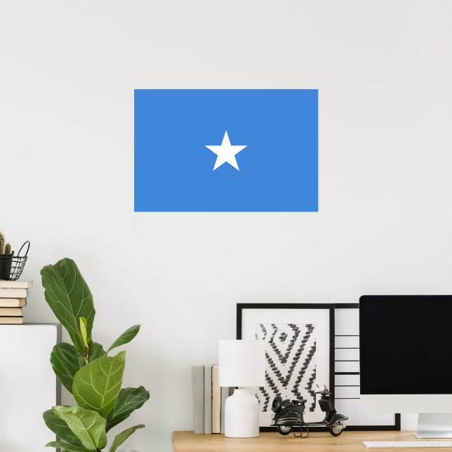 Poster Drapeau de Somalie (Bureau à domicile)