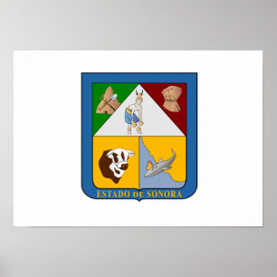 Poster Drapeau de Sonora