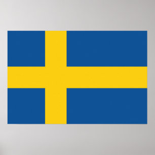 Poster Drapeau de Suède