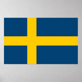 Poster Drapeau de Suède