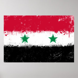 Poster Drapeau de Syrie