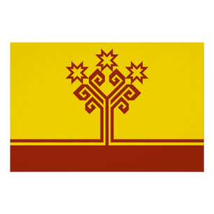 Poster Drapeau de Tchouvachie