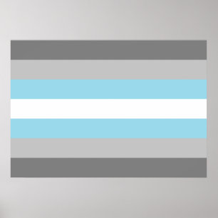 Poster Drapeau Demiboy Pride