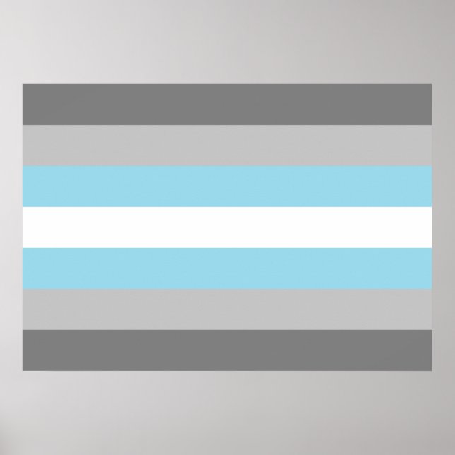 Poster Drapeau Demiboy Pride (Devant)