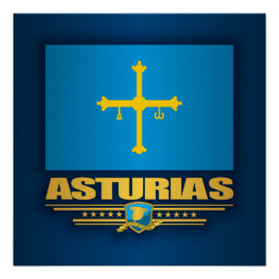 Poster Drapeau des Asturies