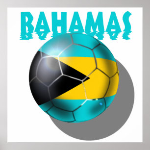 Poster Drapeau des Bahamas - drapeau des Caraïbes