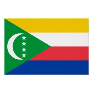 Poster Drapeau des Comores