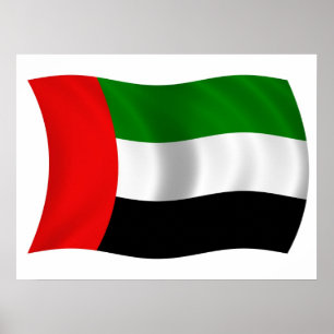 Poster Drapeau des Émirats arabes unis