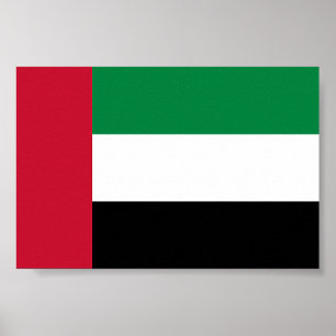 Poster Drapeau des Émirats arabes unis