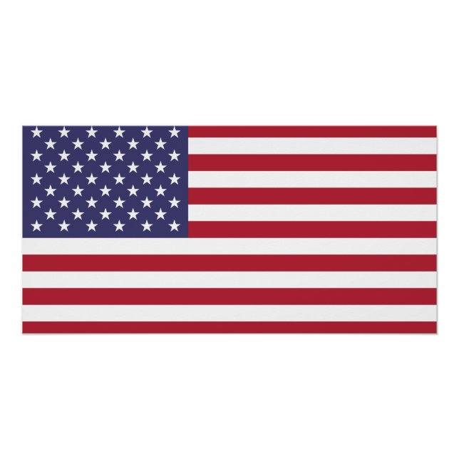 Poster Drapeau des États-Unis (Devant)