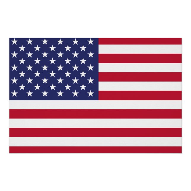 Poster Drapeau des États-Unis d'Amérique (Devant)