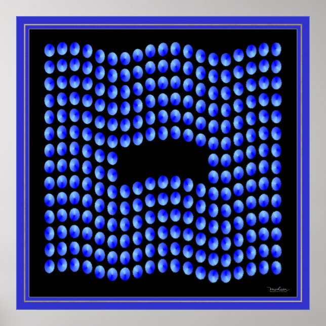 Poster Drapeau des gouttelettes (Devant)