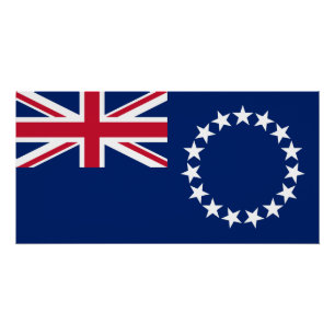 Poster Drapeau des Îles Cook