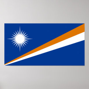 Poster Drapeau des Îles Marshall