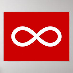Poster Drapeau des Métis