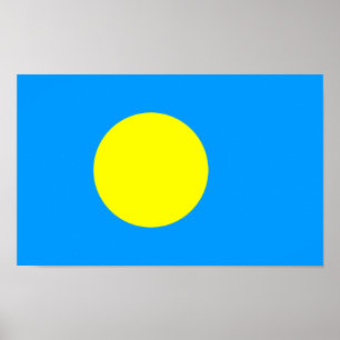 Poster Drapeau des Palaos