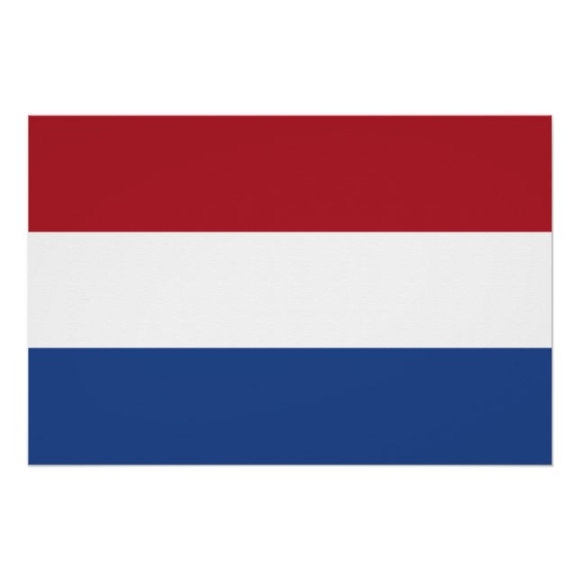 Poster Drapeau des Pays-Bas (Devant)