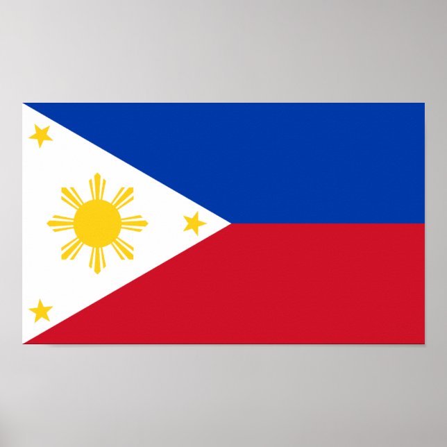 Poster Drapeau des Philippines (Devant)