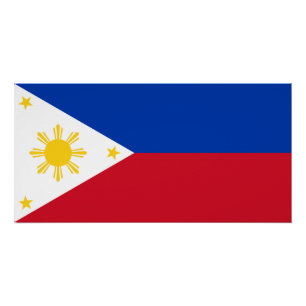 Poster Drapeau des Philippines