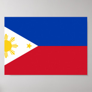 Poster Drapeau des Philippines