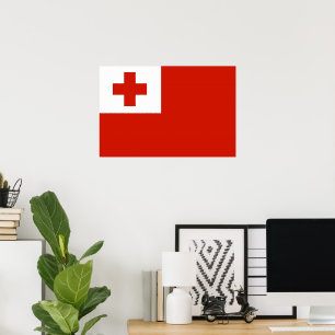 Poster Drapeau des Tonga