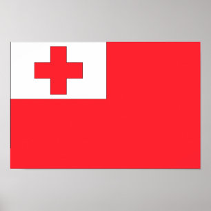 Poster Drapeau des Tonga