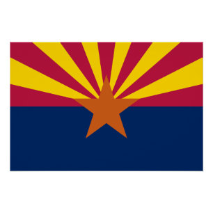 Poster Drapeau d'État de l'Arizona
