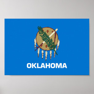 Poster Drapeau d'État de l'Oklahoma