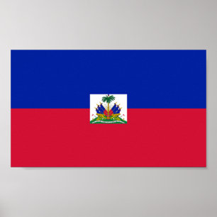 Poster Drapeau d'Haïti