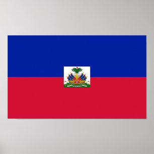 Poster Drapeau d'Haïti
