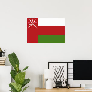 Poster Drapeau d'Oman