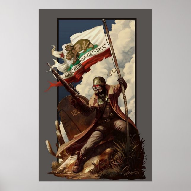 Poster Drapeau drapeau de Rangers de la RCN (Devant)